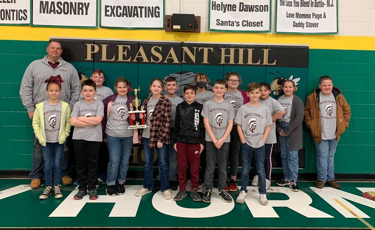 Shootout on the Hill -  White County Archery Elementary Team, second place